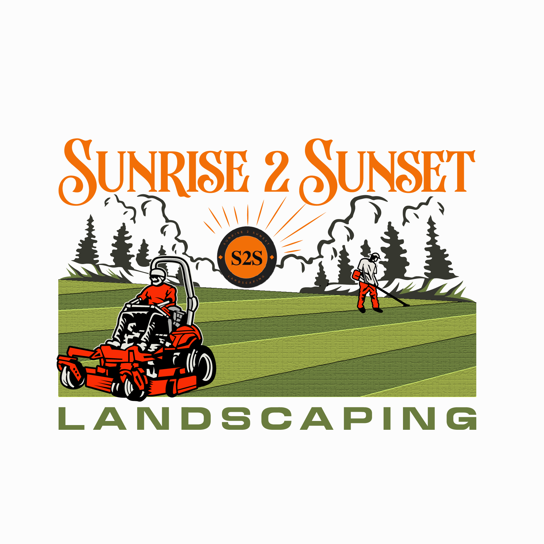 Sunrise 2 Sunset Landscaping Logo